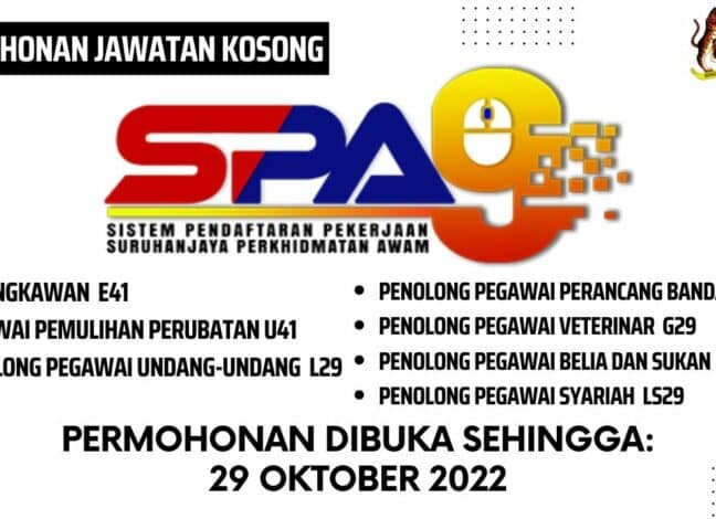 Jawatan Kosong Suruhanjaya Perkhidmatan Awam Spa Bagi Tahun