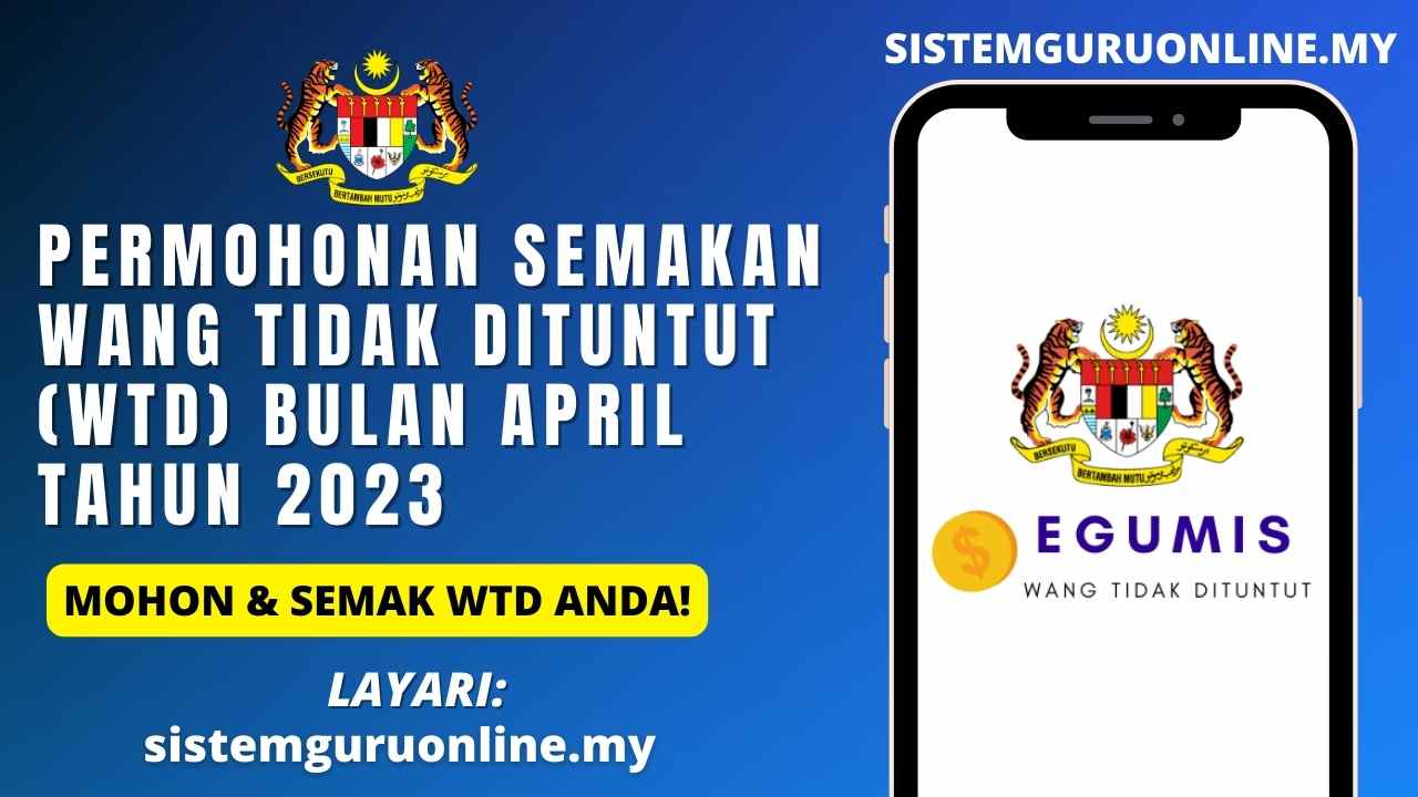 Official Permohonan Semakan Wang Tidak Dituntut Wtd Tahun