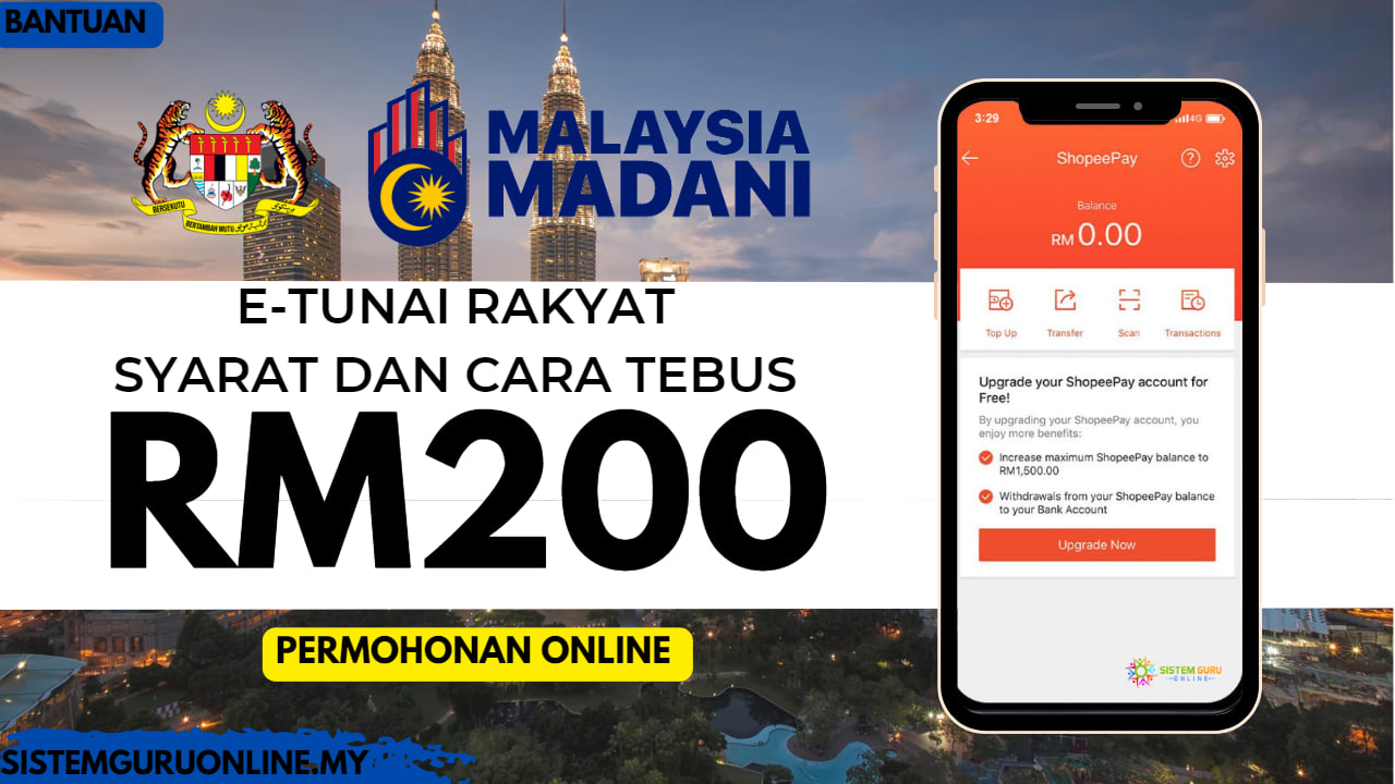 E Tunai Belia Rahmah 2023 Syarat Dan Cara Tebus RM200