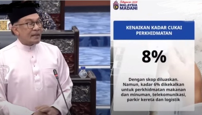 Cukai Dinaikkan Tahun Hadapan Kepada 8 Oleh Kerajaan Malaysia