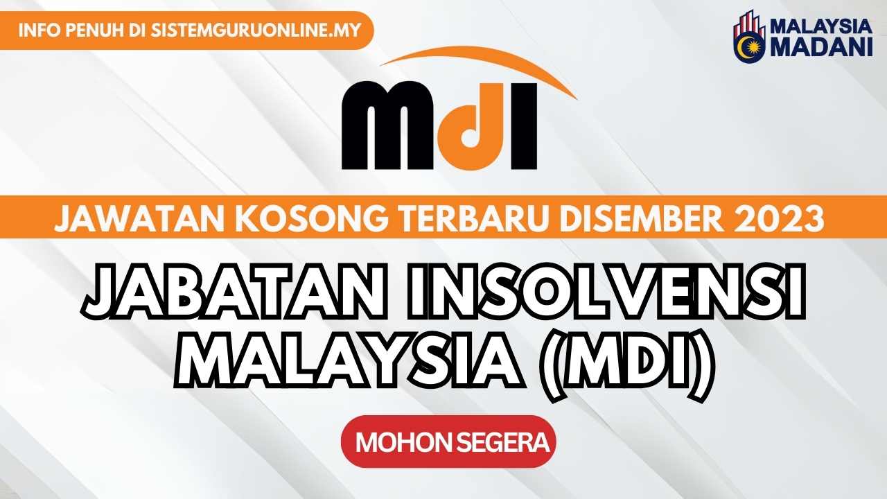 Jawatan Kosong Personel Mystep Jabatan Insolvensi Malaysia Disember 2023