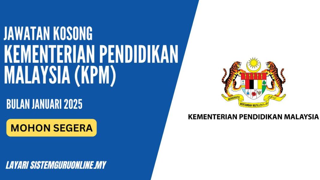 Pengambilan Jawatan Kpm Januari Kini Dibuka