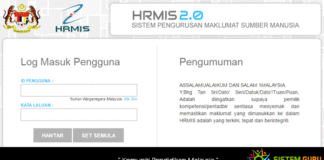 Login Sistem HRMIS 2.0. Online