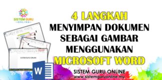 4 Langkah Menyimpan Dokumen sebagai Gambar Menggunakan Microsoft Word