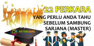 22 Perkara yang Perlu Anda Tahu sebelum Sambung Sarjana (Master)
