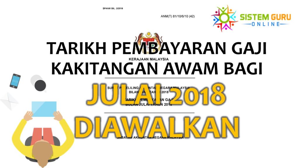 pembayaran gaji kakitangan awam 2018