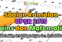 Himpunan Soalan Semua Subjek Percubaan UPSR 2015 Negeri 