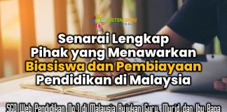 Pembiayaan Pendidikan? Senarai Lengkap Pihak yang Menawarkan Biasiswa dan Pembiayaan Pendidikan di Malaysia 2023