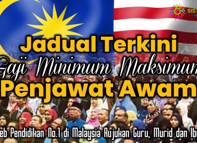 Jadual Terkini Gaji Minimum Maksimum Penjawat Awam Perkhidmatan ...