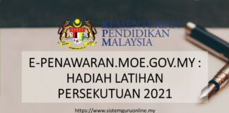 OFFICIAL HADIAH LATIHAN PERSEKUTUAN 2021 di E-PENAWARAN.MOE.GOV.MY
