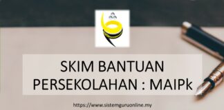 SKIM BANTUAN PERSEKOLAHAN : MAIPk TAHUN 2021 SKIM BANTUAN PERSEKOLAHAN