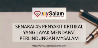 SENARAI 45 PENYAKIT KRITIKAL YANG LAYAK MENDAPAT PERLINDUNGAN MYSALAM SENARAI 45 PENYAKIT KRITIKAL YANG LAYAK MENDAPAT PERLINDUNGAN MYSALAM