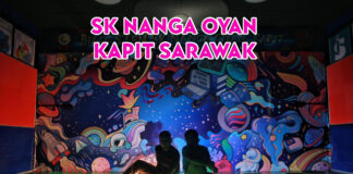 Lantai Bilik STEM! 2 Guru SK Nanga Oyan yang Kreatif Ini Berjaya Hasilkan Lantai Bilik STEM Glow In The Dark