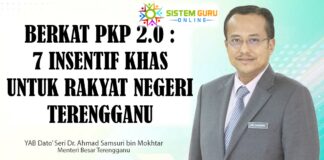 BERKAT PKP 2.0 : 7 INSENTIF KHAS UNTUK RAKYAT NEGERI TERENGGANU