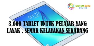 Wow! 3600 TABLET UNTUK PELAJAR YANG LAYAK, SEMAK KELAYAKAN SEKARANG