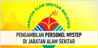 Pengambilan Personel MySTEP di Jabatan Alam Sekitar