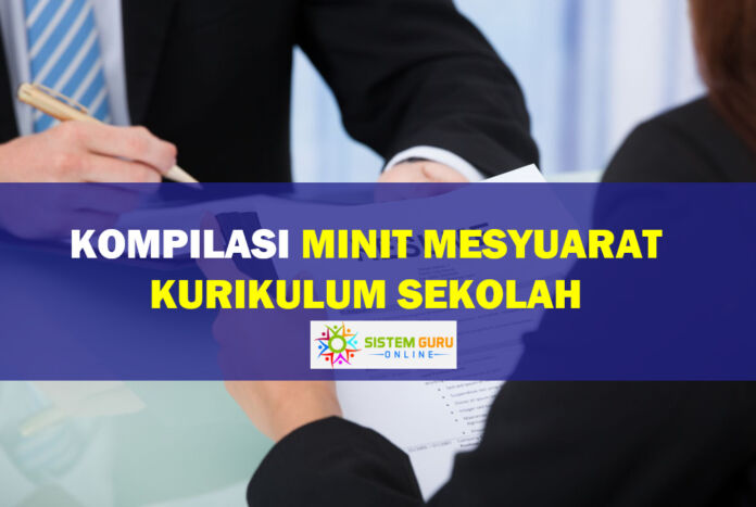 Kompilasi Minit Mesyuarat Kurikulum Sekolah