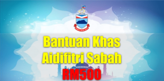 Official Bantuan Khas Aidilfitri Sabah RM500 Bantuan Khas Aidilfitri Sabah RM500
