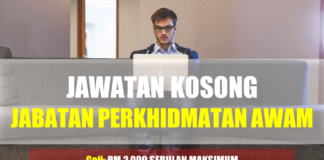 Jawatan Kosong Jabatan Perkhidmatan Awam