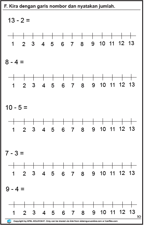 Latihan Matematik Tahun 1 Unit Operasi Asas Muka Surat 9 10