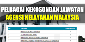 Pelbagai Kekosongan Jawatan Agensi Kelayakan Malaysia