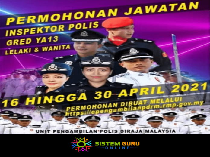 Permohonan Jawatan Inspektor Polis Gred YA13 Lelaki Dan Wanita ...