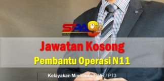 Jawatan Kosong Pembantu Operasi N11 Effective Mei 2021 Jawatan Kosong Pembantu Operasi N11
