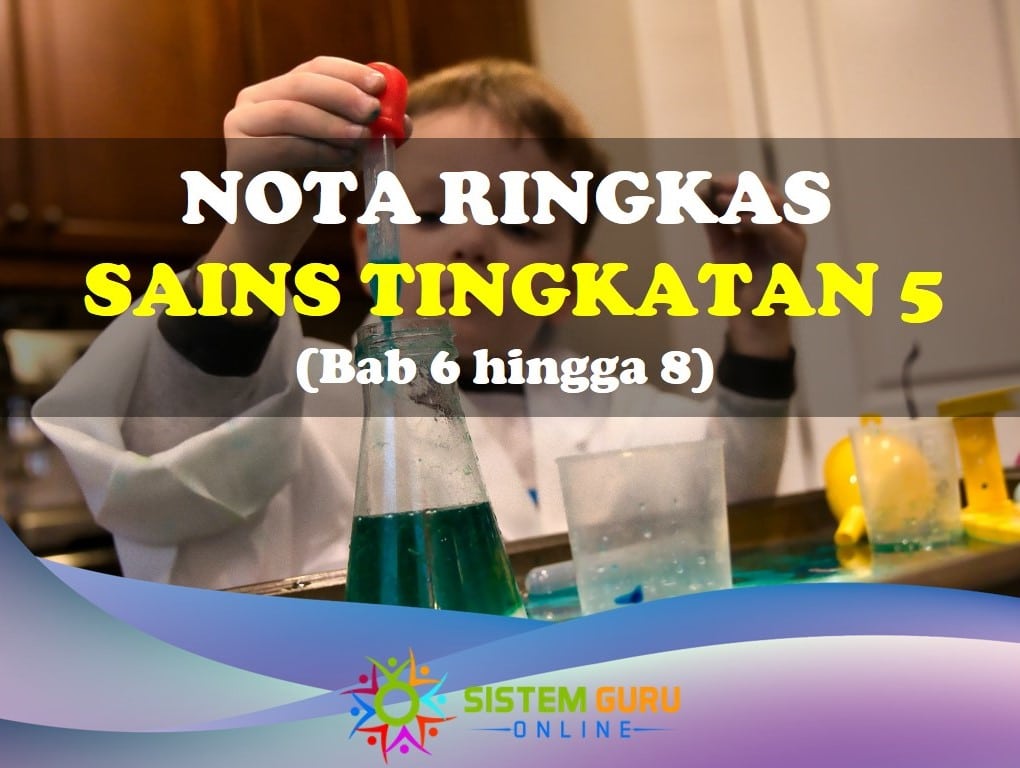 Nota Ringkas Sains Tingkatan 5 Bab 6 Hingga 8