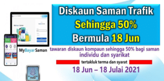 Official Diskaun Saman Trafik Sehingga 50% Bermula 18 Jun Diskaun Saman Trafik Sehingga 50% Bermula 18 Jun