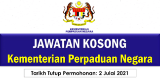 Jawatan Kosong Kementerian Perpaduan Negara Effective Jun 2021 Jawatan Kosong Kementerian Perpaduan Negara