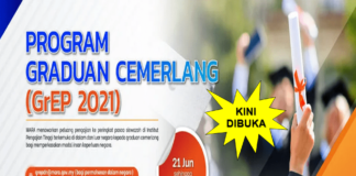 GrEP 2021 : Permohonan Program Graduan Cemerlang MARA Effective Jun 2021 Permohonan Program Graduan Cemerlang MARA (GrEP 2021)