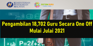 Official Pengambilan 18,702 Guru Secara One Off Effective Mulai Julai 2021 guru one off