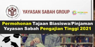 Official Permohonan Tajaan Biasiswa/Pinjaman Yayasan Sabah Pengajian Tinggi 2021