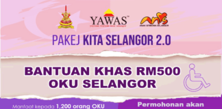Bantuan Khas RM500 OKU Selangor Bantuan Khas RM500 OKU Selangor