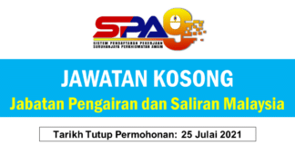 Jawatan Kosong Jabatan Pengairan dan Saliran Malaysia
