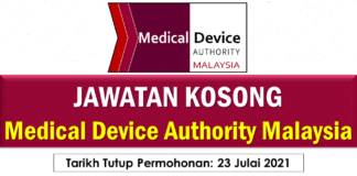 Jawatan Kosong Medical Device Authority Malaysia