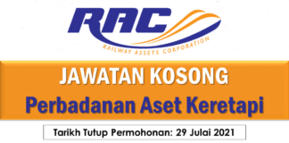 Jawatan Kosong Perbadanan Aset Keretapi Effective Julai 2021 Jawatan Kosong Perbadanan Aset Keretapi