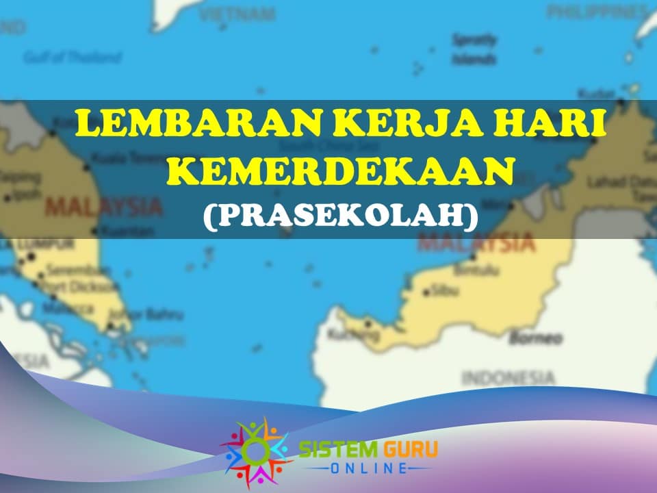 Lembaran Kerja Hari Kemerdekaan untuk Murid Prasekolah