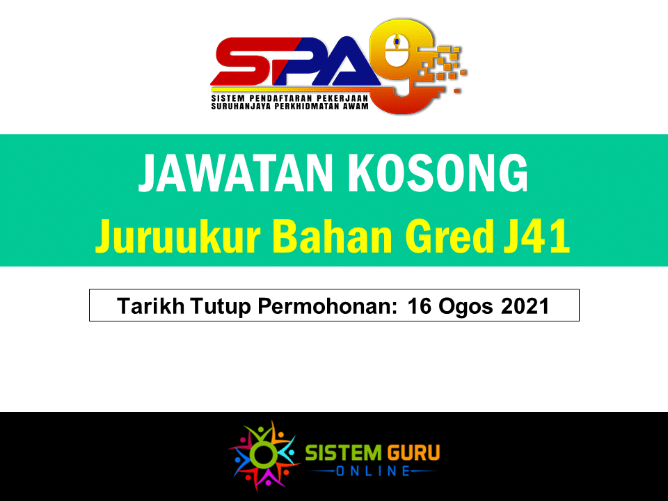 Jawatan Kosong Juruukur Bahan Gred J41