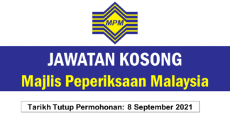 Jawatan Kosong Majlis Peperiksaan Malaysia Effective Ogos 2021 Jawatan Kosong Majlis Peperiksaan Malaysia