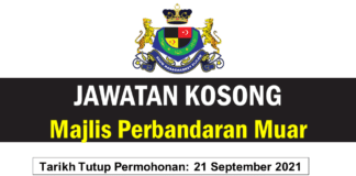 JAWATAN KOSONG MAJLIS PERBANDARAN MUAR