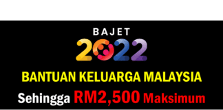 Bajet 2022: Bantuan Keluarga Malaysia Sehingga RM2,500 Maksimum