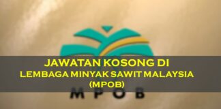 jawatan kosong di lembaga minyak sawit malaysia (MPOB)