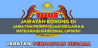Official Peluang Pekerjaan Bersama Jabatan Perpaduan Negara & Integrasi Nasional (JPNIN) Peluang kerja bersama JPNIN