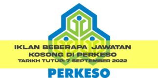 iklan beberapa jawatan kosong PERKESO