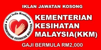 Jawatan Kosong di Kementerian Kesihatan Malaysia (KKM) Effective Sehingga 15 September 2022