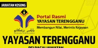 Jawatan Kosong Di Yayasan Terengganu l Permohonan Dibuka Sehingga 28 September 2022