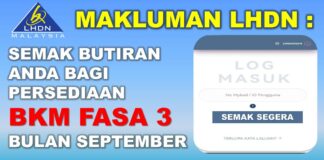Semak Butiran Anda Bagi Persediaan BKM Fasa 3 Bulan September l Semak Segera