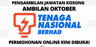 Pengambilan Jawatan Besar-Besaran di Tenaga Nasional Berhad (TNB) Effective Oktober 2022
