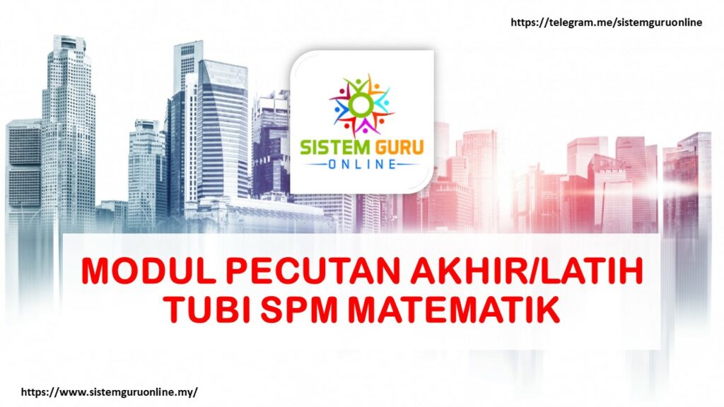 Modul Pecutan Akhir Latih Tubi Spm Matematik